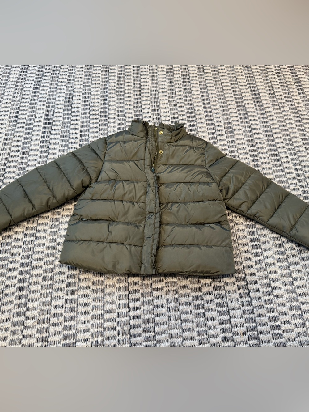 Jacadi Olive Green Puffer Jacket for Kids